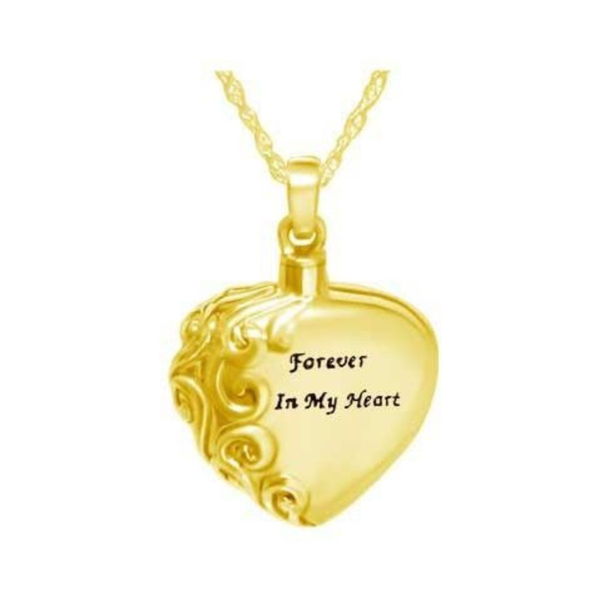 Ship Now 14K Forever Solid Gold Pendant Keepsake
