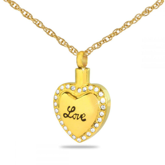 Solid Gold Love Heart Keepsake